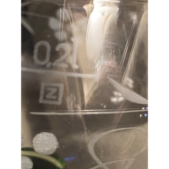 Schott Zwisel 5 Crystal Wine Goblets Glasses Beehive Stems Etched Floral Design - Picture 10 of 10